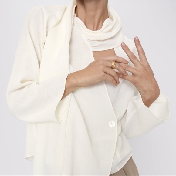 COPY - NWT! Zara scarf blouse - size small - Picture 2 of 4